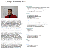 Tablet Screenshot of latanyasweeney.org